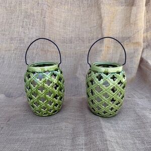 Ceramic Lanterns (pair)